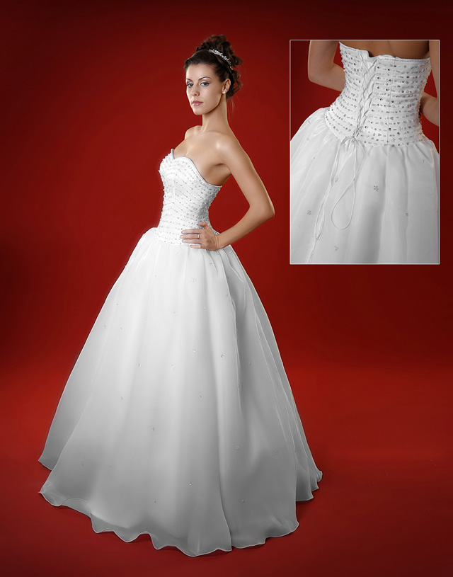 Vestiti da sposa senza spalline Vestiti da sposa senza spalline
